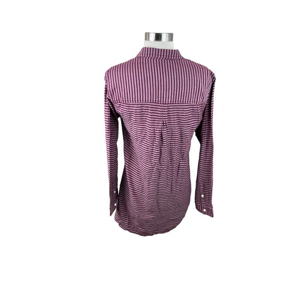 Toad & Co NEW Tyrian Purple Stripe Mixologist Tunic Size Small Pockets - Picture 3 of 4